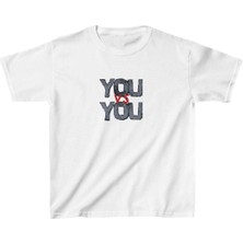 Tarz Yeri Unisex Çocuk Baskılı T-Shirt - Beyaz