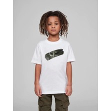 Tarz Yeri Çocuk Unisex Baskılı T-Shirt - Beyaz