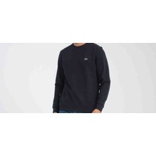 Lacoste Bisiklet Yaka Regular Fit Lacivert Uzun Kol