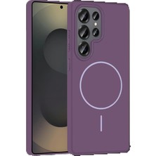 Samsung Galaxy S25 Ultra Broş Magsafe Kapak - Mor