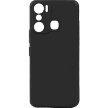 Infinix Hot 20I Premium Siyah Silikon Darbe Emici Telefon Kılıfı Ceptecep
