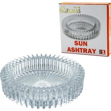 Shopwave Güneş Yuvarlak Cam Küllük Çap: 14.5cm - Y: 3.2cm (5047)