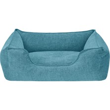 Ozlstor Pet Comfort Alpha  Turkuaz Köpek Yatağı M 80X65CM