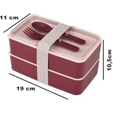 Store 2 Kat Yemek Saklama Kabı Beslenme Kutusu Seti - Sporcu Diyet Öğrenci Fitness Okul Işyeri Sefer Tası