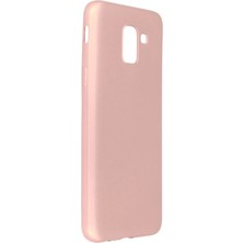 Samsung Galaxy J6 Kılıf First Silikon - Rose Gold KOZMIX-969871