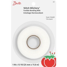 Stitch Witchery Eriyebilir, Süper Ağırlık, 1 Rulo, Beyaz Yapıştırma Ağı, 1-Inç x 13 Metre