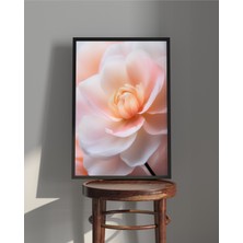 Rosa Art Tablo | Ahşap Çerçeveli Tablo | Çerçeveli Poster | Pembe Çiçek Temalı Tablo