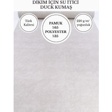 Fabricstown Mermer Efektli Su Itici Duck Kumaş | 220 G/m² | %65 Pamuk %35 Polyester | 180 cm En