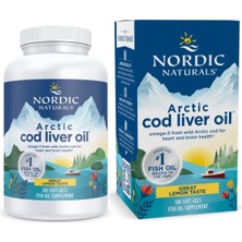 Nordic Naturals Arctic Cod Liver Oil, Lemon - 180 Soft Gels - 750 Mg Total Omega-3s With Epa & Dha