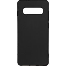 Samsung Galaxy S10 Plus Premium Siyah Silikon Darbe Emici Telefon Kılıfı Ceptecep