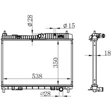 Oris Orıs BFR147018 - Motor Su Radyatoru Fıesta 1.25 16V 1.4 16V 08 B Max 1.4 16V 12 350 558 18