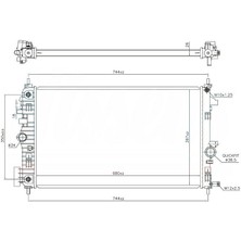 Oris Orıs BOP572026 - Su Radyatörü Opel Insıgnıa A 09 17 Otomatik 1.6 Cdtı - 2.0 Cdtı B16DTH-DTJ-B20DTH
