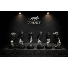 Doremcy 6’lı Polyester Döküm Biblo Seti 7X15 cm – Salon, Ofis, Masaüstü Dekoratif Aksesuar, Hediyelik Biblo Koleksiyonu