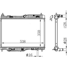 Oris Orıs BFR140018 - Motor Su Radyatoru Fıesta 08 12 Vı 08 1.4 Efı At 1.4 1.6 Otomatık Şanzıman 350 538 16