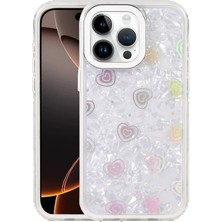 Apple iPhone 15 Pro Max Lumi Desenli Kapak - Beyaz KOZMIX-969871