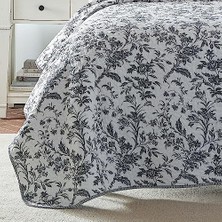 Ashley Çift Taraflı Nevresim Takımı, Uygun Yastık Kılıflı, Her Mevsim Için Hafif Ev Dekorasyonu, Ikiz, Amberley Siyah/beyaz