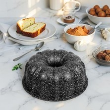 Döküm Gövdeli 24CM Granit Kaplama Klasik Kek Kalıbı, Dilimli Kalıp, Yanmaz Yapışmaz Granit Kaplama Döküm