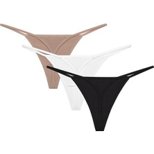 Penti New Basic Çok Renkli 3lü Pamuklu String Külot