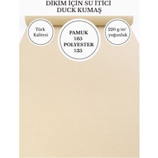 FabricsTown Su Itici Duck Kumaş | 220 G/m² | %65 Pamuk %35 Polyester | 180 cm En | Dikişlik Dayanıklı Kumaş