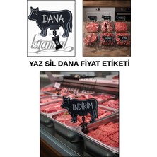 Manken İstanbul 20 Adet Yaz Sil Mini Boy Mandallı Dana Fiyatlık Etiketi Kasap Etiketi Kasap Tezgah Etiketi