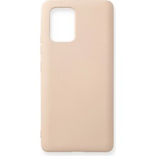 Samsung Galaxy A91 / S10 Lite Kılıf Nano Içi Kadife Silikon - Pudra KOZMIX-969871