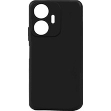 Realme C55 Premium Siyah Silikon Darbe Emici Telefon Kılıfı Ceptecep