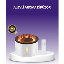 DecoTech 3D Alev Efektli Hava Nemlendirici – Uzaktan Kumandalı ve 8 Saat Çalışma Süreli (55476)