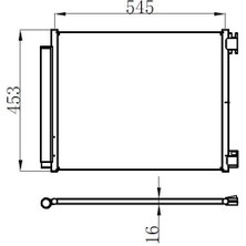 Oris Orıs CRN001016 - Klima Radyatörü Kondenseri Renault Megane Iv 15 Talısman 15 Grand Sc Nıc Iv 16 1.2tce 1.3 Tce 1.5dci 1.6sce 1.6dci Ac Mek. Atom. Al Brz