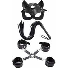 Dodes Dodes Maske Kırbaç Bileklik 5 Li Harness Deri Set