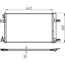 Oris Orıs COP551016 - Klima Kondenseri Radyatörü - Otomatik Astra J-Zafıra C-Cruze 1.4-1.6-1.7-2.0