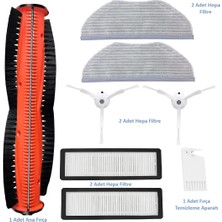 Srfn Ticaret Xıaomı S10T (STFCR01SZ) Uyumlu Fırça/filtre/mop Seti - 8 Parça