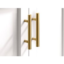 K-14485-2MB Saf Çekmece Çekme, Canlı Fırçalanmış Modern Pirinç