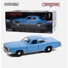 Greenlight Hollywood Christine 1:24 1977 Plymouth Fury Detectıve Rudolph Junkıns Diecast Model Araba