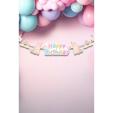 Niksy Design Unicorn Temalı Banner Parti Süsü