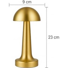 Şarjlı Dokunmatik Masa Lambası - LED Işıklı, 3 Renk Seçeneği, Taşınabilir ve USB Şarjlı, Şık ve Kompakt Tasarım, Yatak Odası, Çalışma Masası, Kafe ve Restoran Kullanımı Için