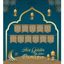Hoşgeldin Ya Şehr-I Ramazan Yazılı Banner Ramazan Süslemesi 230 cm