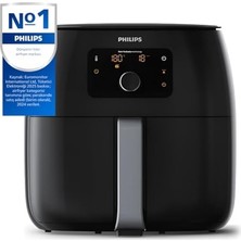 Premium Airfryer Xxl – Yağ Alma Teknolojisi, Hızlı Hava, Dijital Ekran, Kızartma/fırın/ızgara/fırında Pişirme/yeniden Isıtma, 1.4kg Kapasite, Bulaşık Makinesinde Yıkanabilir, Siyah (HD9650/90)