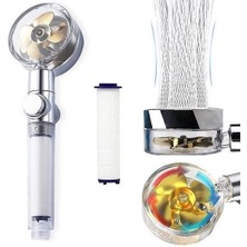 Sinerjim Turbo Pervaneli ve Filtreli Su Tasarruflu 360 Derece Dönebilen Tazyikli Duş Başlığı