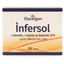 Infersol L-Karnitin, L-Arjinin, Astaksantin, Q10, Antioksidan 30 Saşe