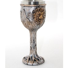 Livenda Paslanmaz Çelik Aslan Büstü Kadeh Bardak LIV748