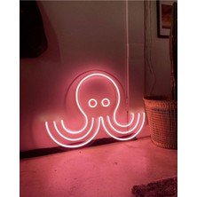 Neon LED Aydınlatma Ahtapot Gece Lambası Parti Süsü Işıklı Duvar Dekor