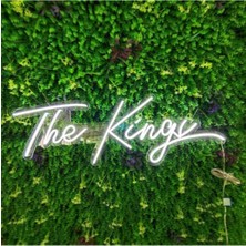 Neon LED Aydınlatma Kıng Gece Lambası Parti Süsü Işıklı Duvar Dekor