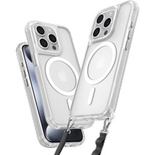 CPT83 iPhone 15 Pro Max Kılıf Enka Magsafe Silikon Kılıf - Şeffaf
