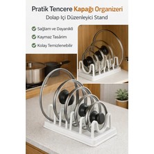 Primeaks Tencere Kapağı Organizeri – Dolap Içi Kapak Düzenleyici Stand | Kaymaz & Dayanıklı