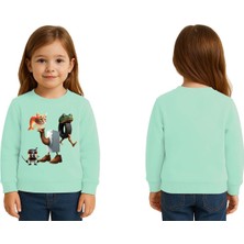 Sedirli Unisex Braınrot Baskılı Çocuk Swaetshirt 3 Iplik Şardonlu