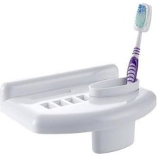 Sinerjim Banyo Diş Macunu Diş Fırçası Tutacağı Bardağı Fırçalık Stand