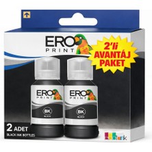 Ero Print Epson EcoTank L3156 Siyah Muadil Mürekkep 65ML X 2'li Avantaj Paket
