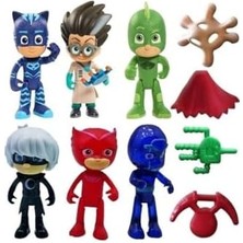 Pjmasks Pijamaskeliler 6 Adet Owlette Catboy Gekko Moongril Romeo Figür Oyuncak