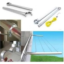 Presto Balkon Çamaşır Askılığı Çamaşırlık Metal Küpeşte Çamaşır Askılığı