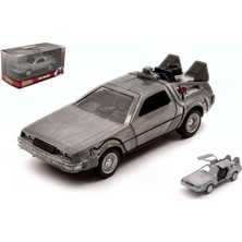 Storemax Ölçek Modeli De Lorean Geleceğe Dönüş Bölümü 1 1:32 Jada Oyuncakları JADA32185 ile Uyumlu